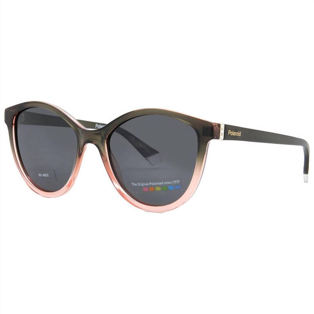 NEW POLAROID women's 4133/s/x 0iwb polarized sunglasses in green/pink